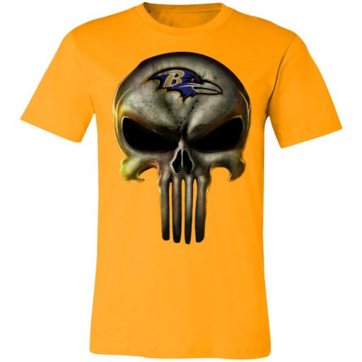 Baltimore Ravens The Punisher Mashup Football Shirts Unisex Jersey Tee