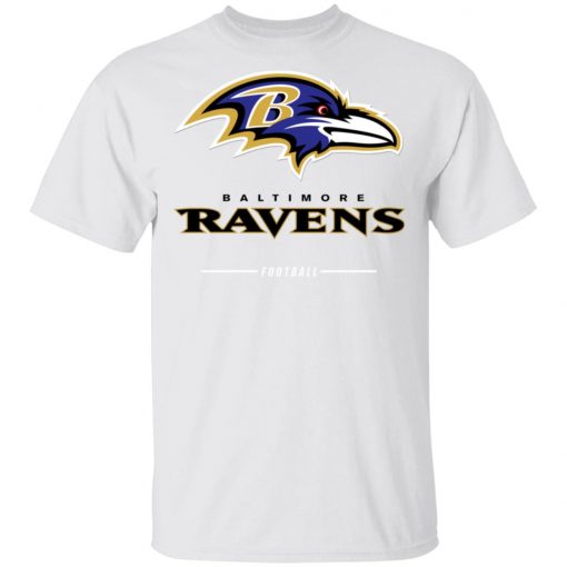 Baltimore Ravens NFL Pro Line Black Team Lockup Men’s T-Shirt