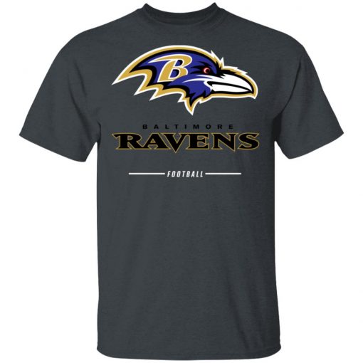 Baltimore Ravens NFL Pro Line Black Team Lockup Men’s T-Shirt