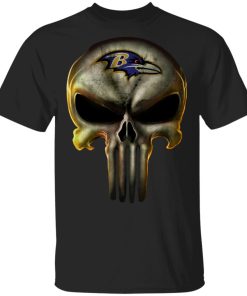 Baltimore Ravens The Punisher Mashup Football Shirts Men’s T-Shirt