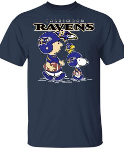 Baltimore Ravens Let’s Play Football Together Snoopy NFL Shirts Youth’s T-Shirt