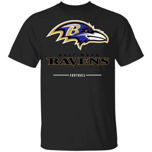 Baltimore Ravens NFL Pro Line Black Team Lockup Youth’s T-Shirt