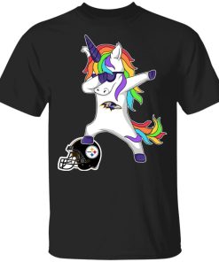 Football Dabbing Unicorn Steps On Helmet Baltimore Ravens Shirts Youth’s T-Shirt