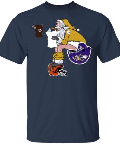 Santa Claus Pittsburgh Steelers Shit On Other Teams Christmas Youth’s T-Shirt