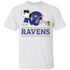 The Baltimore Ravens Joe Cool And Woodstock Snoopy Mashup Youth’s T-Shirt