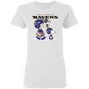 Baltimore Ravens Let’s Play Football Together Snoopy NFL Shirts Women’s T-Shirt