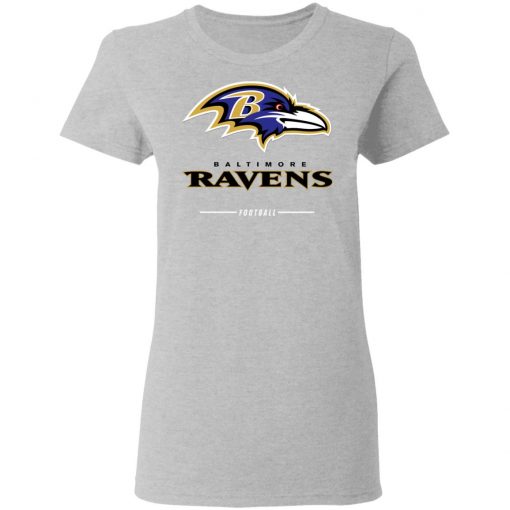 Baltimore Ravens NFL Pro Line Black Team Lockup Women’s T-Shirt