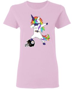 Football Dabbing Unicorn Steps On Helmet Baltimore Ravens Shirts Women’s T-Shirt