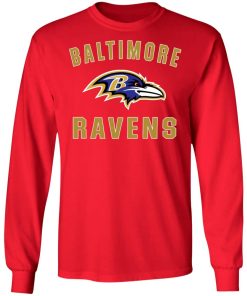 Baltimore Ravens NFL Line by Fanatics Branded Gray Victory LS T-Shirt