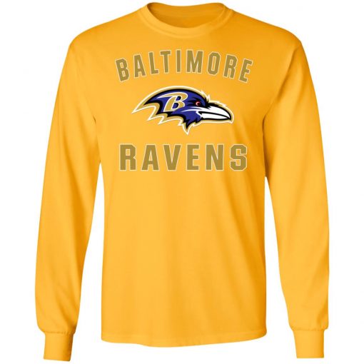 Baltimore Ravens NFL Line by Fanatics Branded Gray Victory LS T-Shirt