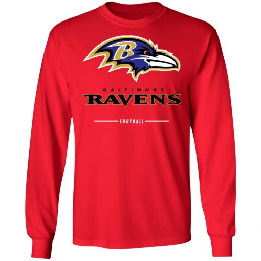 Baltimore Ravens NFL Pro Line Black Team Lockup LS T-Shirt