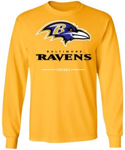 Baltimore Ravens NFL Pro Line Black Team Lockup LS T-Shirt