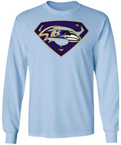 We Are Undefeatable The Baltimore Ravens x Superman NFL LS T-Shirt