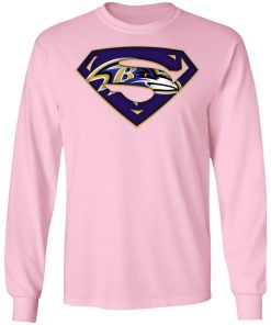 We Are Undefeatable The Baltimore Ravens x Superman NFL LS T-Shirt