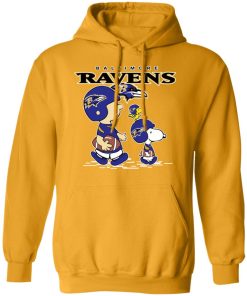 Baltimore Ravens Let’s Play Football Together Snoopy NFL Shirts Hoodie