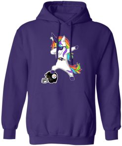 Football Dabbing Unicorn Steps On Helmet Baltimore Ravens Shirts Hoodie