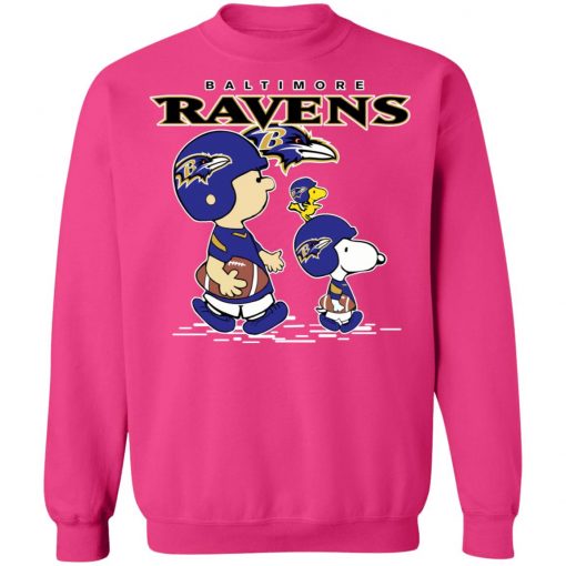 Baltimore Ravens Let’s Play Football Together Snoopy NFL Shirts Sweatshirt