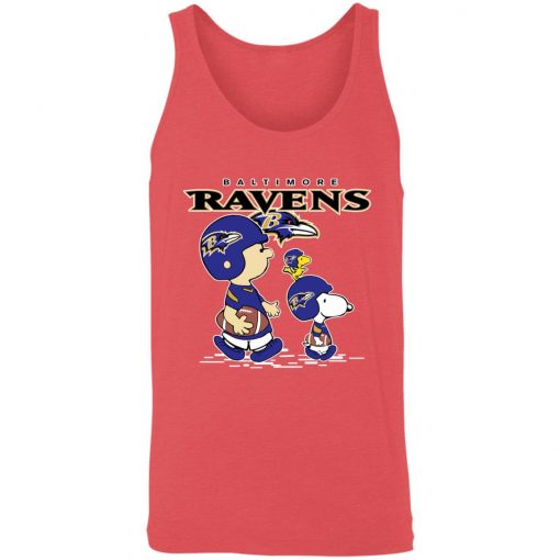 Baltimore Ravens Let’s Play Football Together Snoopy NFL Shirts Unisex Tank