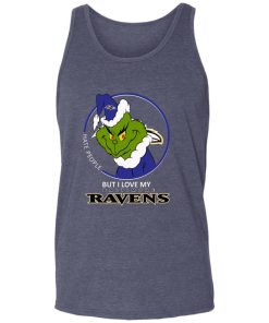 I Hate People But I Love My Baltimore Ravens Grinch NFL Shirts Unisex Tank