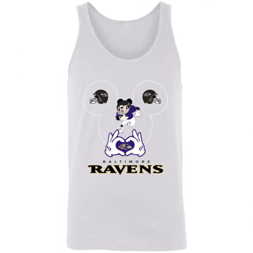 I Love The Ravens Mickey Mouse Baltimore Ravens Unisex Tank