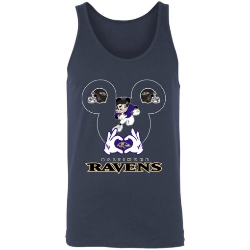 I Love The Ravens Mickey Mouse Baltimore Ravens Unisex Tank