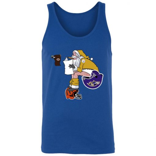 Santa Claus Pittsburgh Steelers Shit On Other Teams Christmas Unisex Tank