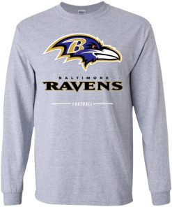 Baltimore Ravens NFL Pro Line Black Team Lockup Youth LS T-Shirt