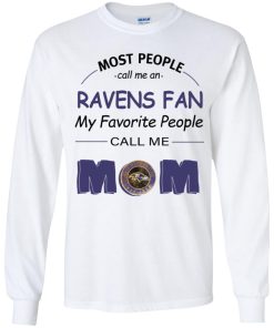 Most People Call Me Baltimore Ravens Fan Football Mom Youth LS T-Shirt