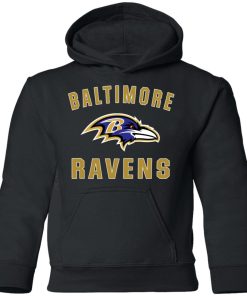 Baltimore Ravens NFL Line by Fanatics Branded Gray Victory Youth Hoodie