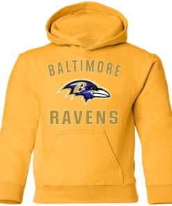 Baltimore Ravens NFL Line by Fanatics Branded Gray Victory Youth Hoodie