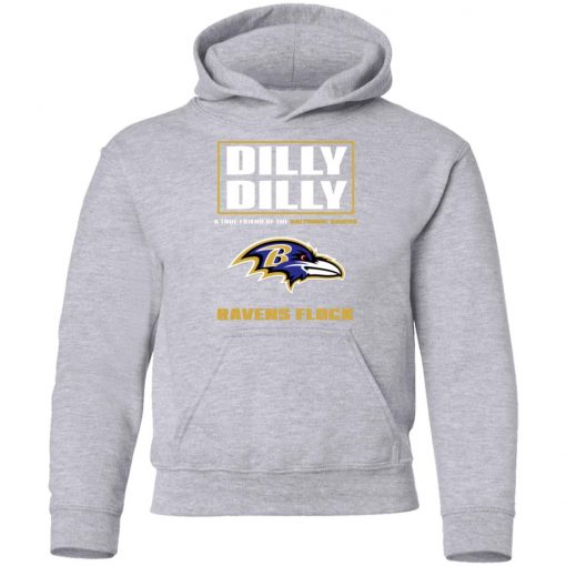 Dilly Dilly A True Friend Of The Baltimore Ravens Shirts Youth Hoodie