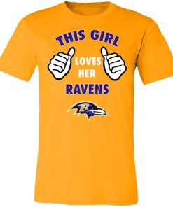 This Girl Loves HER Baltimore Ravens Unisex Jersey Tee