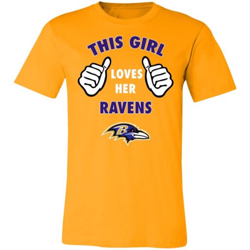 This Girl Loves HER Baltimore Ravens Unisex Jersey Tee