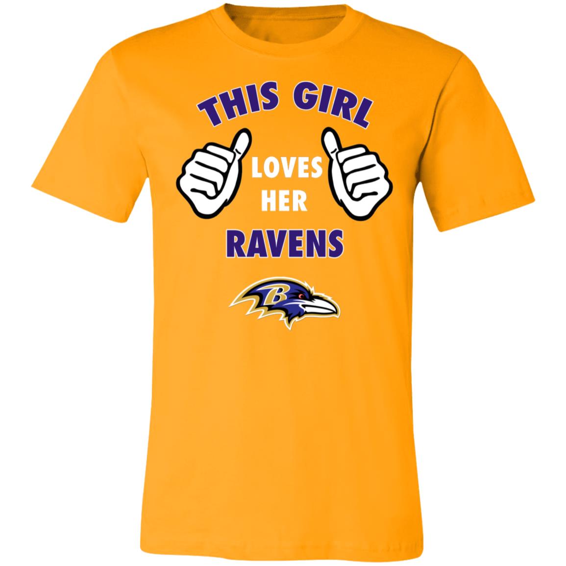 This Girl Loves HER Baltimore Ravens Unisex Jersey Tee - Thegiftsports ...