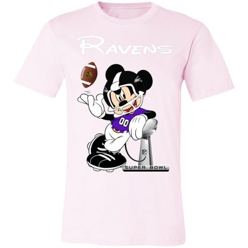Mickey Ravens Taking The Super Bowl Trophy Football Unisex Jersey Tee