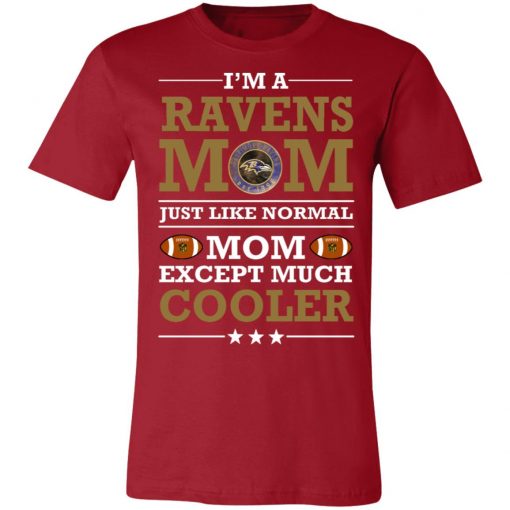 I’m A Ravens Mom Just Like Normal Mom Except Cooler NFL Unisex Jersey Tee