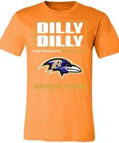 Dilly Dilly A True Friend Of The Baltimore Ravens Shirts Unisex Jersey Tee