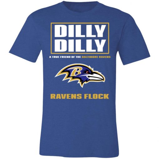 Dilly Dilly A True Friend Of The Baltimore Ravens Shirts Unisex Jersey Tee