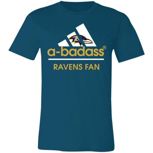 A-Badass Baltimore Ravens Mashup Adidas NFL Unisex Jersey Tee