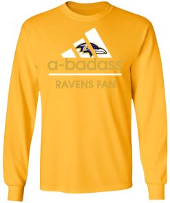 A-Badass Baltimore Ravens Mashup Adidas NFL LS T-Shirt