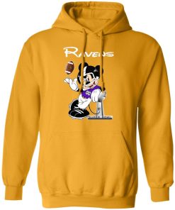Mickey Ravens Taking The Super Bowl Trophy Football Hoodie