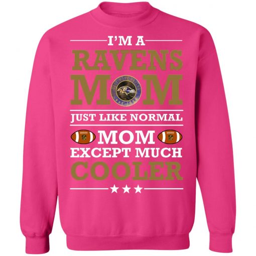 I’m A Ravens Mom Just Like Normal Mom Except Cooler NFL Sweatshirt