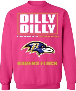 Dilly Dilly A True Friend Of The Baltimore Ravens Shirts Sweatshirt