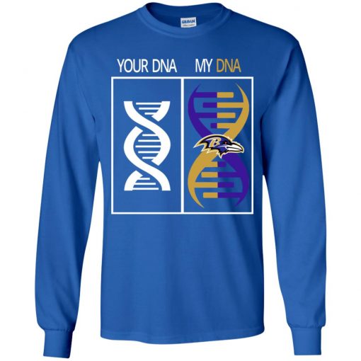 My DNA Is The Baltimore Ravens Football NFL Youth LS T-Shirt