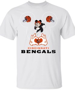 I Love The Bengals Mickey Mouse Cincinnati Bengals Youth’s T-Shirt