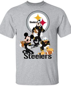 Private: Mickey Donald Goofy The Three Pittsburgh Steelers Football Shirts Men’s T-Shirt