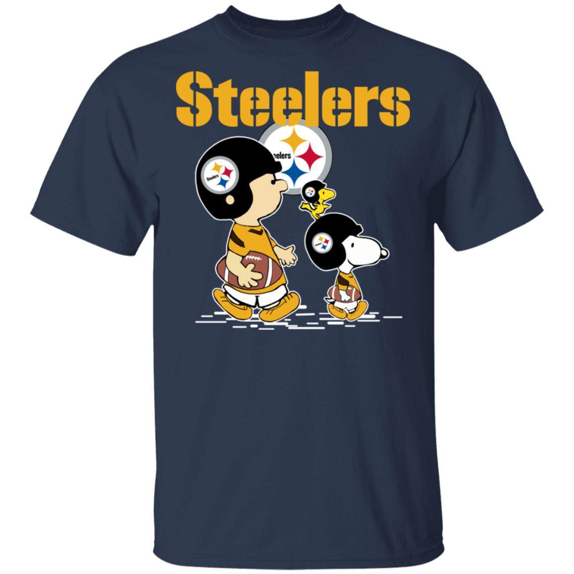 PITTSBURGH STEELERS Let’s Play Football Together Snoopy NFL Men's T ...