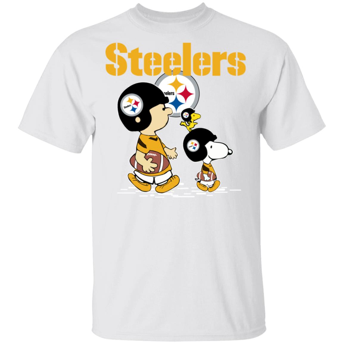 PITTSBURGH STEELERS Let’s Play Football Together Snoopy NFL Men's T ...